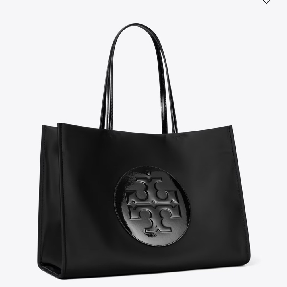Tory Burch Black Logo Tote work bag